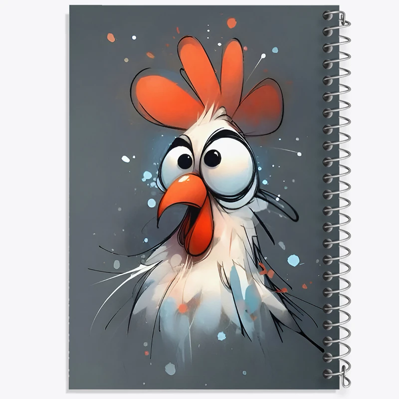 دفتر شطرنجی 50 برگ خندالو طرح خروس خنگ کد F7936