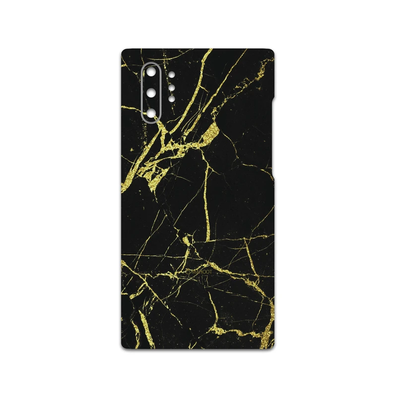 برچسب پوششی ماهوت مدل Graphite-Gold-Marble مناسب برای گوشی موبایل سامسونگ Galaxy Note 10 Plus