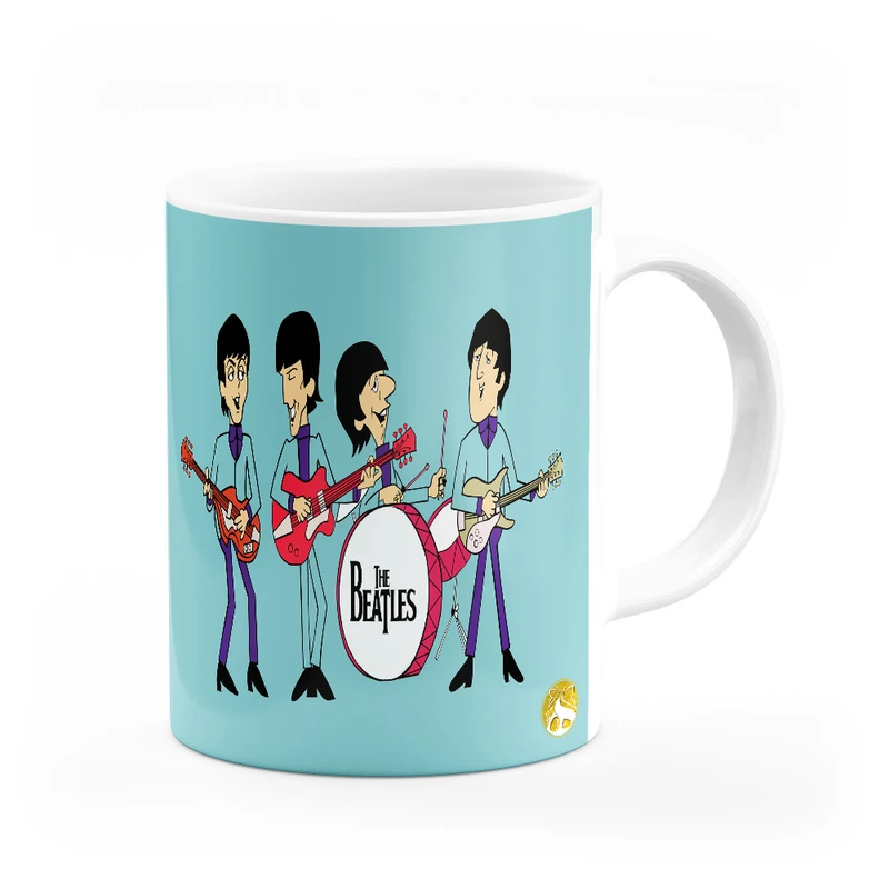 ماگ هومرو طرح گروه راک بیتلز مدل MG9477