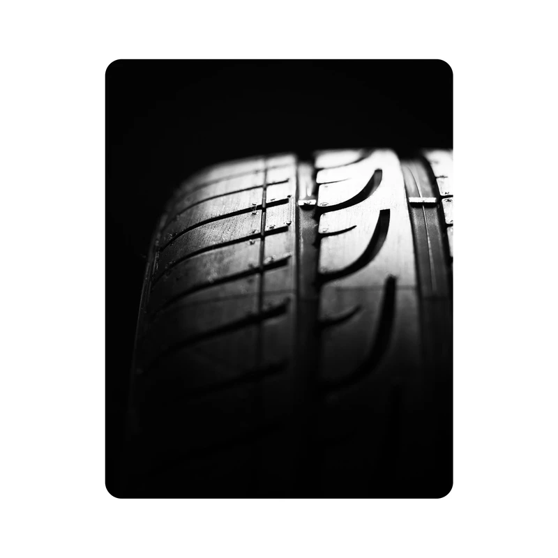 ماوس پد اطلس آبی طرح لاستیک ماشین مدل T1755