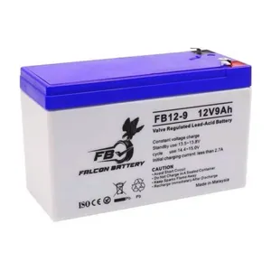 باتری UPS با ولتاژ 12V ولت و شدت جریان 9 آمپرساعت فالکون مدل FB12-9