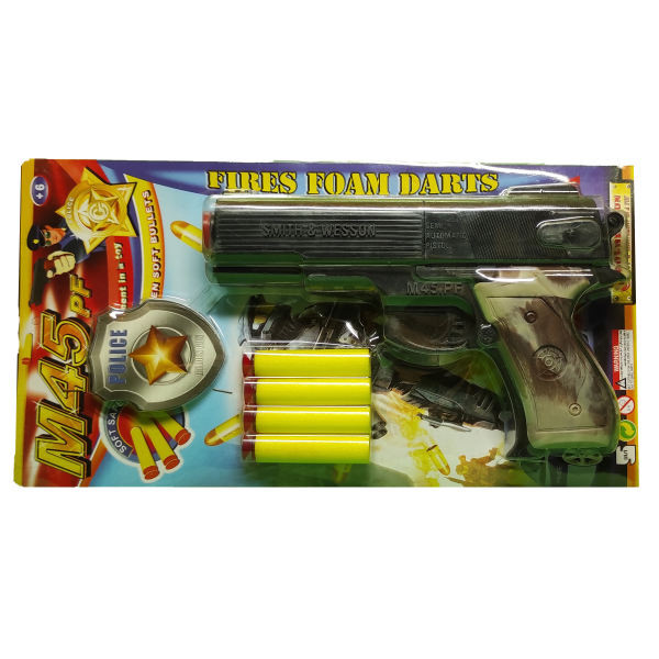 ست تفنگ بازی مدل افسر پلیس کد 6063 مجموعه 2 عددی