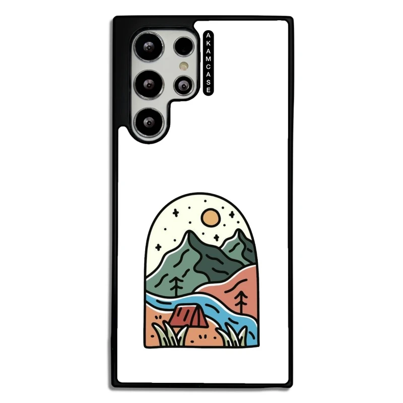 کاور آکام مدل AMC-WSGS22U-MOUNTAINS-19 مناسب برای گوشی موبایل سامسونگ Galaxy S22 Ultra