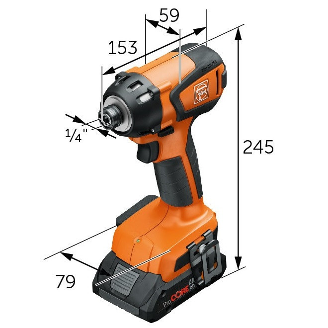 آچار ضربه ای فاین مدل ASCD 18-200 W4 AS Set 5 Ah