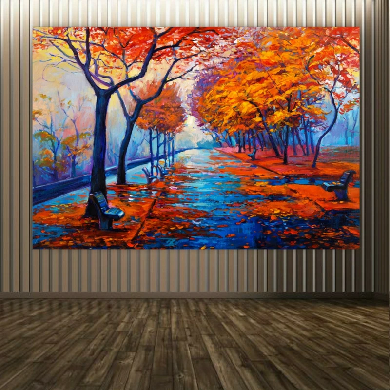 پوستر دیواری طرح نقاشی آبرنگی مدل پائیز کد FP10200