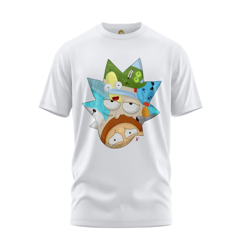 تی شرت آستین کوتاه مردانه هومرو مدل TW226 طرح ریک و مورتی