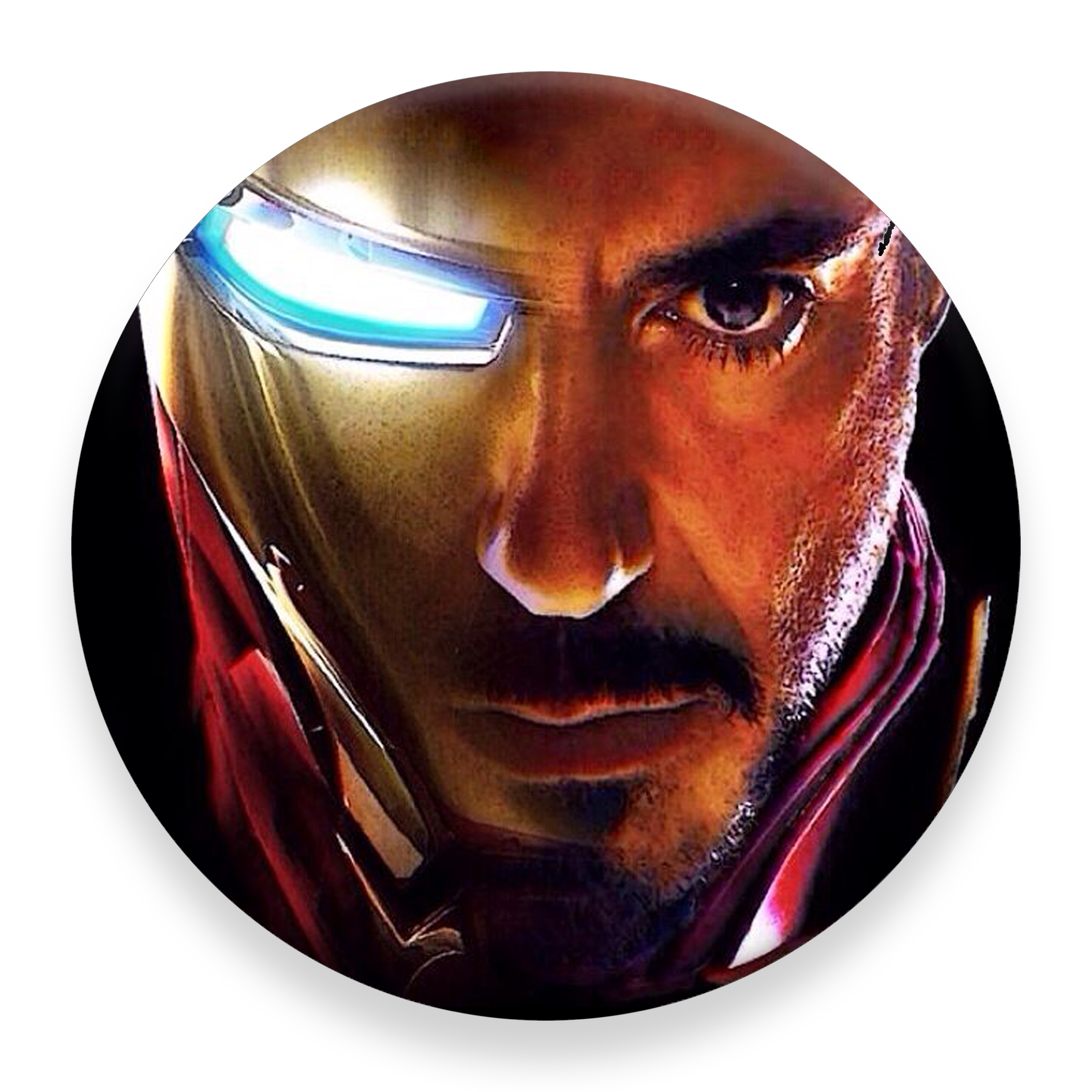 برچسب مدل Iron Man Face مناسب برای پایه نگهدارنده مغناطیسی