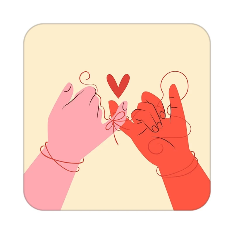 زیر لیوانی کاکتی طرح عاشقانه مدل mp38014