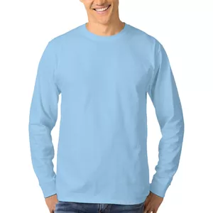 تی شرت آستین کوتاه مردانه مدل پنبه یکرو ساده رنگ آبی روشن
