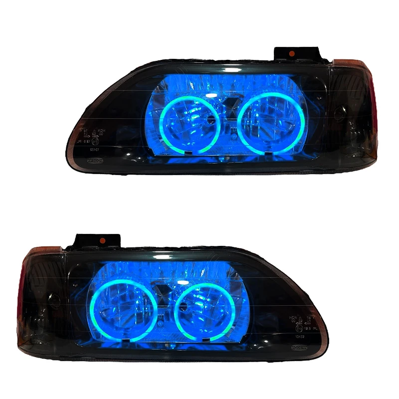 چراغ جلو خودرو گروه پژوهش صنعت مدرن مدل 3D-Ring-Ice-B مناسب برای پراید بسته دو عددی