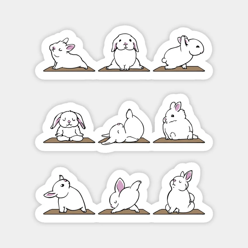 برچسب طرح خرگوش کد 359 مجموعه 3 عددی