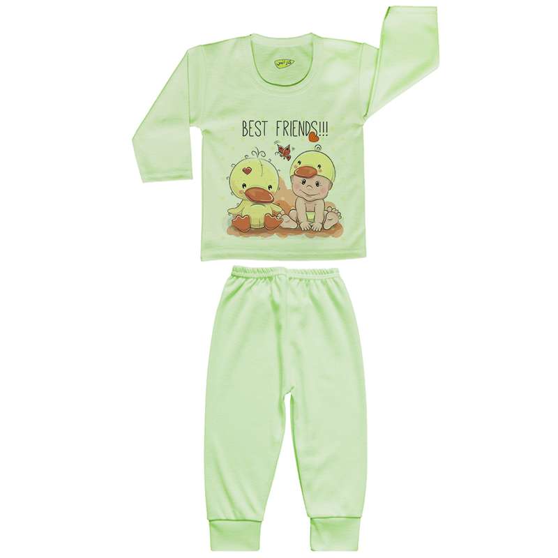 ست تی شرت و شلوار نوزادی کارانس مدل SBSG-3043