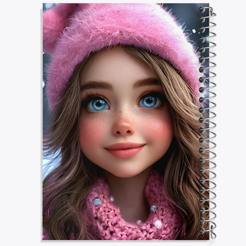 دفتر مشق 50 برگ خندالو طرح دخترانه کد F8399