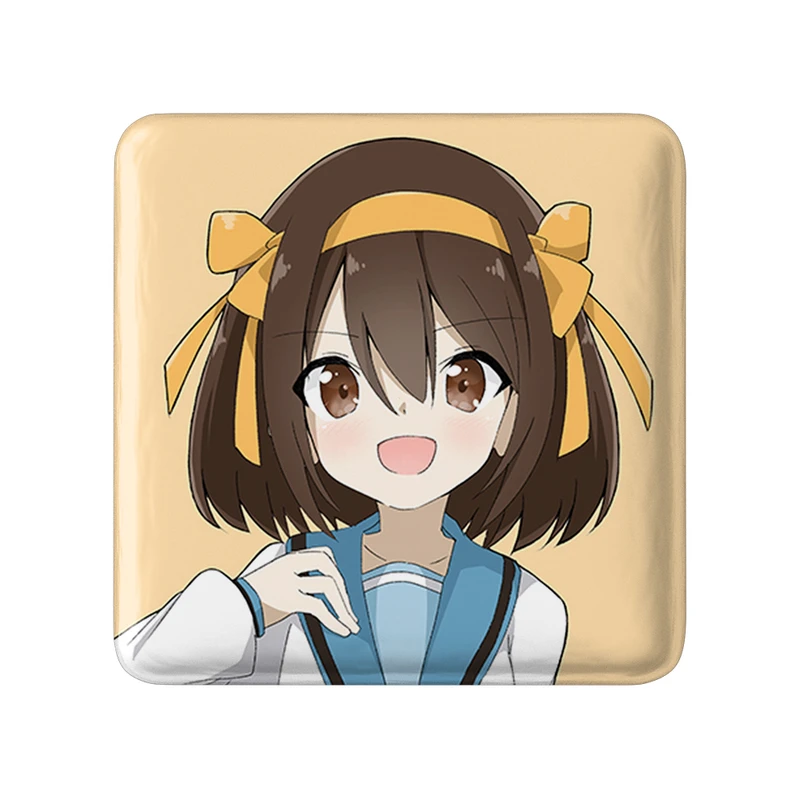 مگنت خندالو طرح هاروهی انیمه ناپدید شدن هارومی سوزومیا The Disappearance of Haruhi Suzumiya  مدل مربعی کد 23123