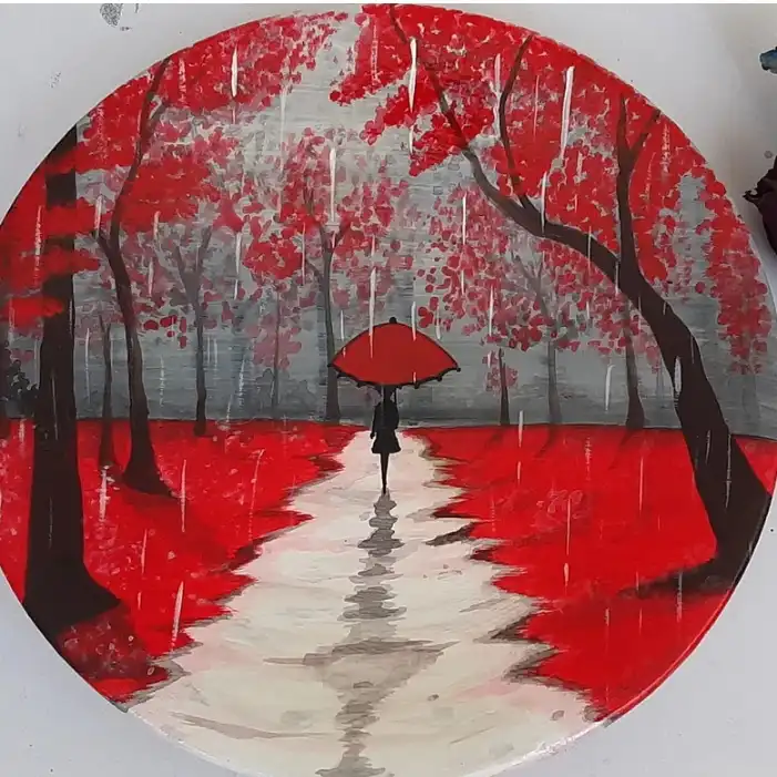 دیوارکوب سفالی مدل پاییز دلتنگی