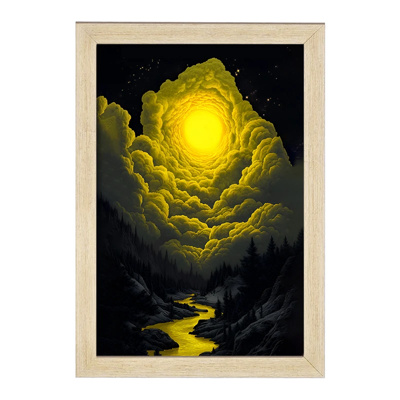 تابلو خندالو مدل ماه (Moon) کد F11611