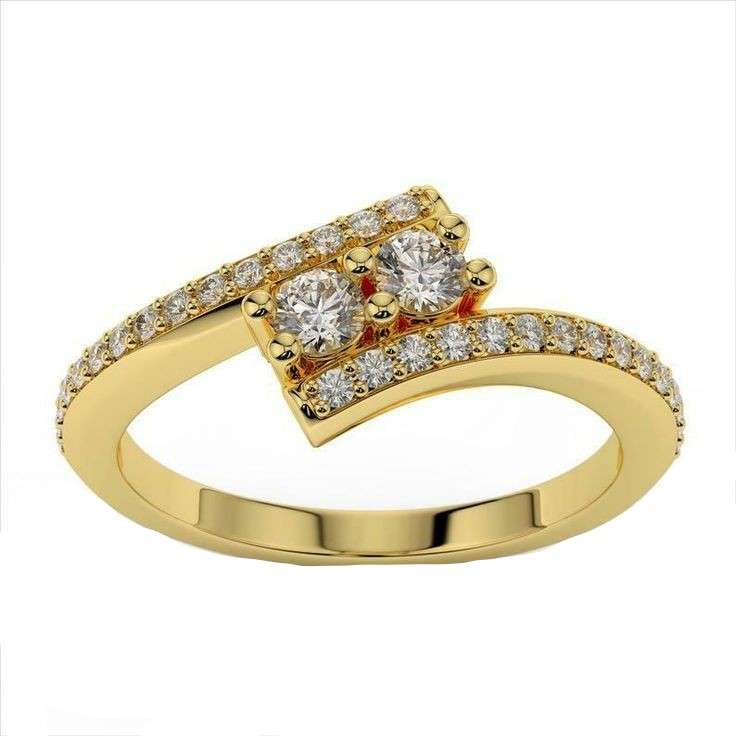  انگشتر طلا 18 عیار زنانه قیراط کد GH6204