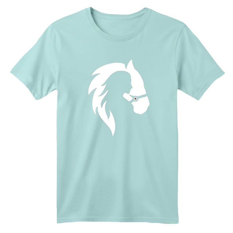 تی شرت آستین کوتاه بچگانه مدل دختر و اسب کد۱