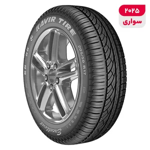 لاستیک خودرو کویر تایر مدل Excellent KB55 با کاربری سواری و سایز رینگ 17 اینچ، فاق 50 درصد پهنا و پهنای 205 میلی‌متر، شاخص تحمل وزن 89 و شاخص سرعت V (حداکثر سرعت 240 کیلومتر بر ساعت)، ساخت ایران، دارای تایر تیوبلس، 1 حلقه