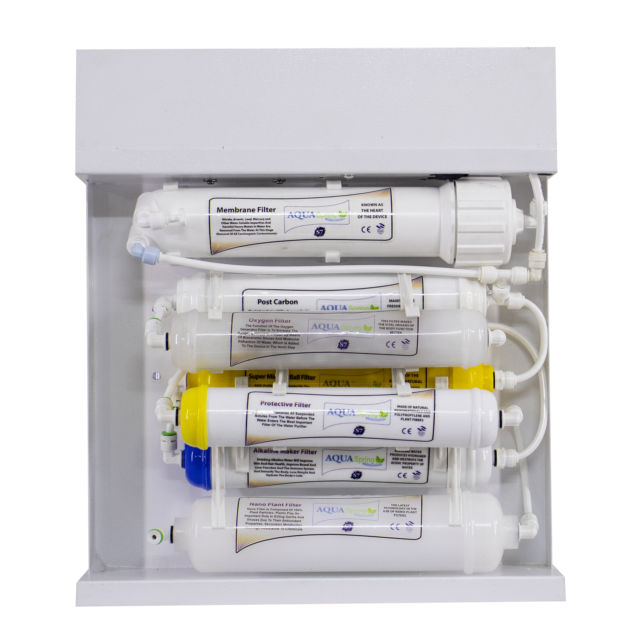 دستگاه تصفیه کننده آب آکوآ اسپرینگ مدل RO-S7-WZ 7800 به همراه فیلتر مجموعه  4 عددی