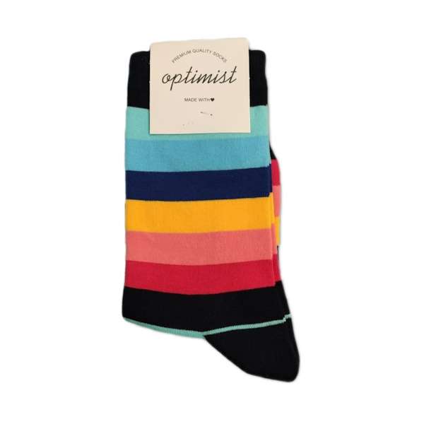 جوراب مدل فانتزی رنگین کمان 3