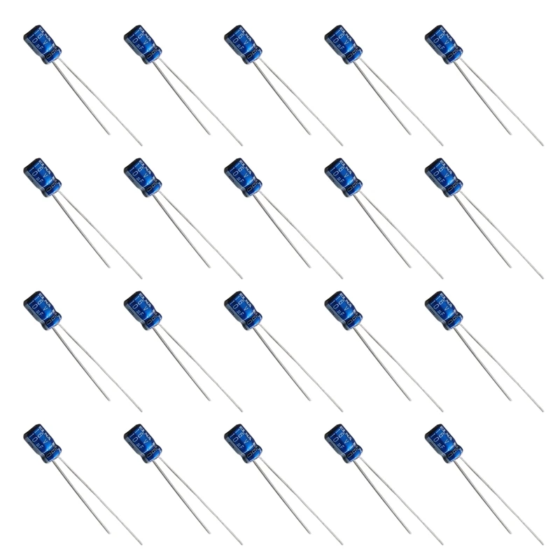 خازن الکترولیتی 10 میکرو فاراد 16 ولت النا مدل 10uF-16V بسته 20 عددی
