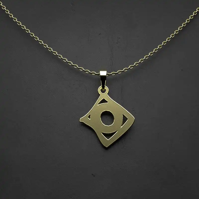 گردنبند طلا 18 عیار زنانه مدوپد مدل هندسی کد N2-1-1118