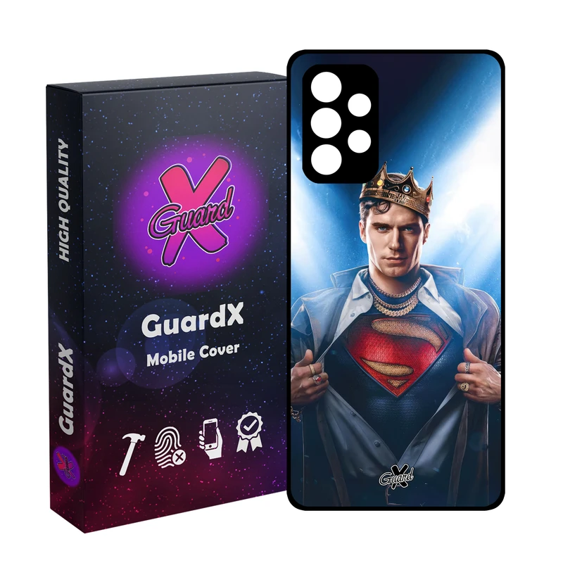کاور گارد ایکس طرح سوپرمن مدل Glass10598 مناسب برای گوشی موبایل سامسونگ Galaxy A32 4G