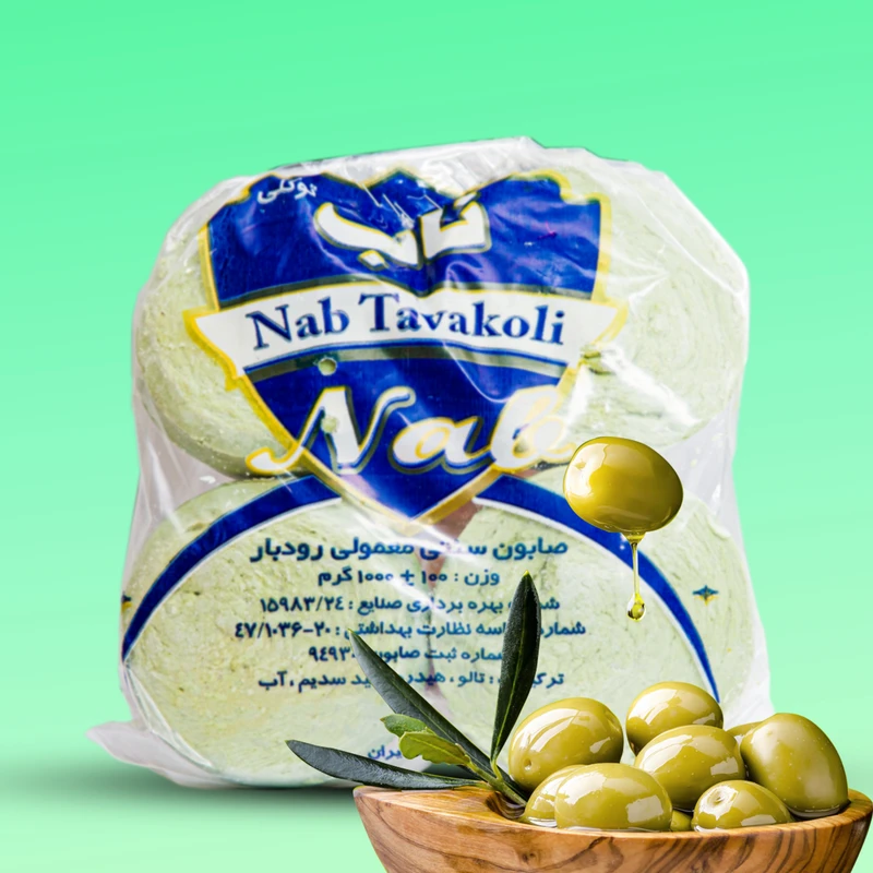 عکس شماره 3 : صابون شستشو ناب توکلی مدل زیتون وزن 250 گرم بسته 4 عددی