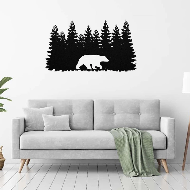 استیکر دکو رستا مدل خرس و جنگل کد C364