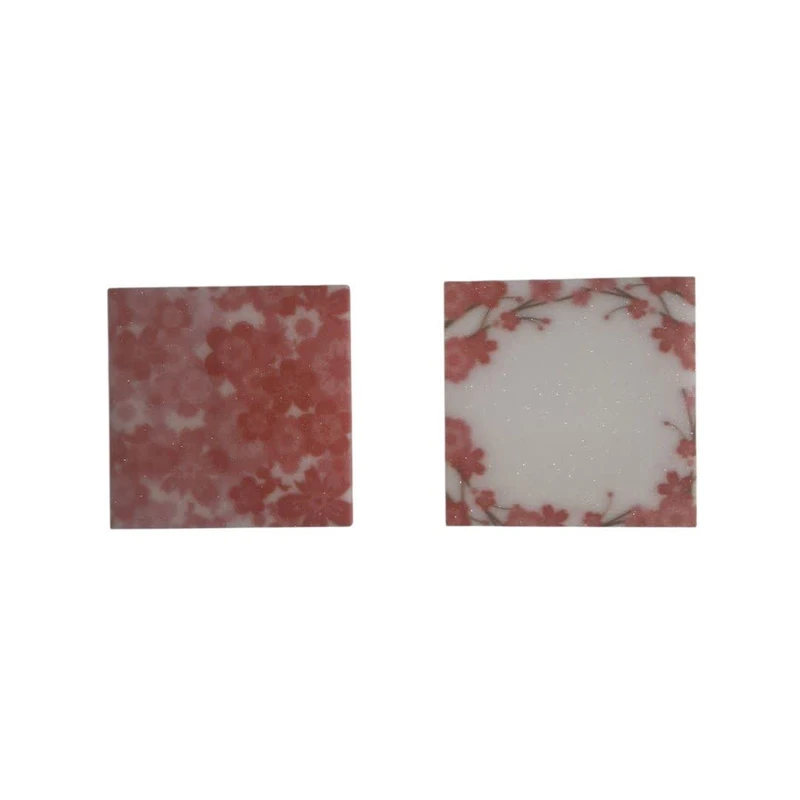 کاغذ یادداشت چسب دار طرح گل سایز 7.6×7.6 سانتی متر بسته دو عددی