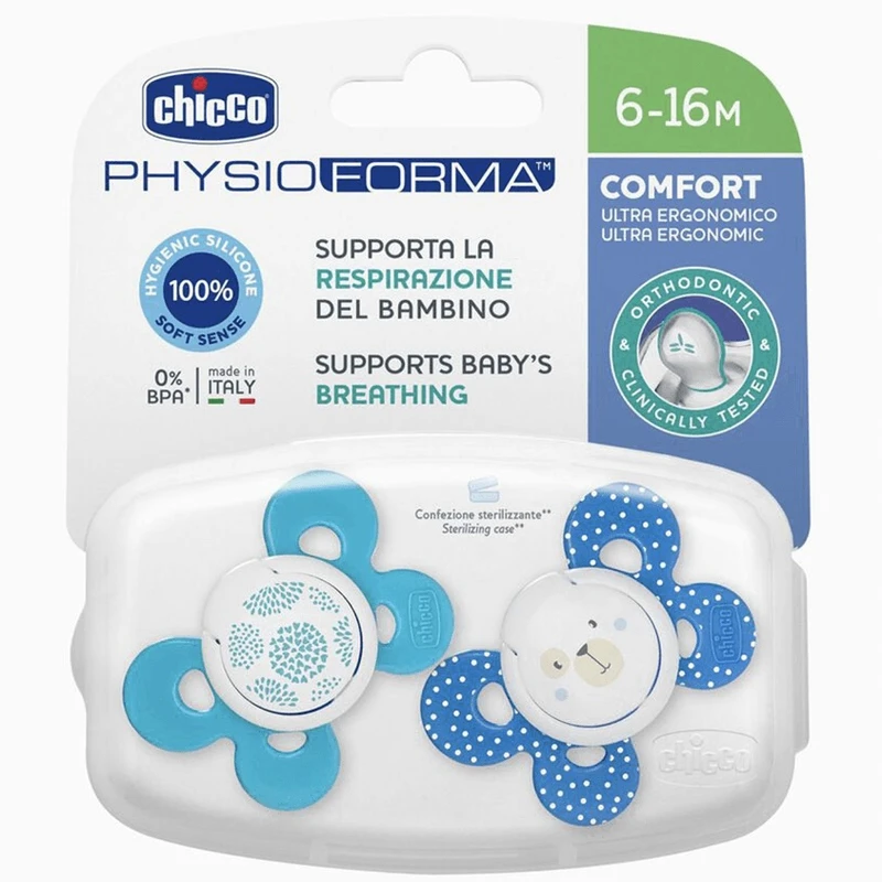 پستانک ارتودنسی چیکو مدل physio بسته 2 عددی