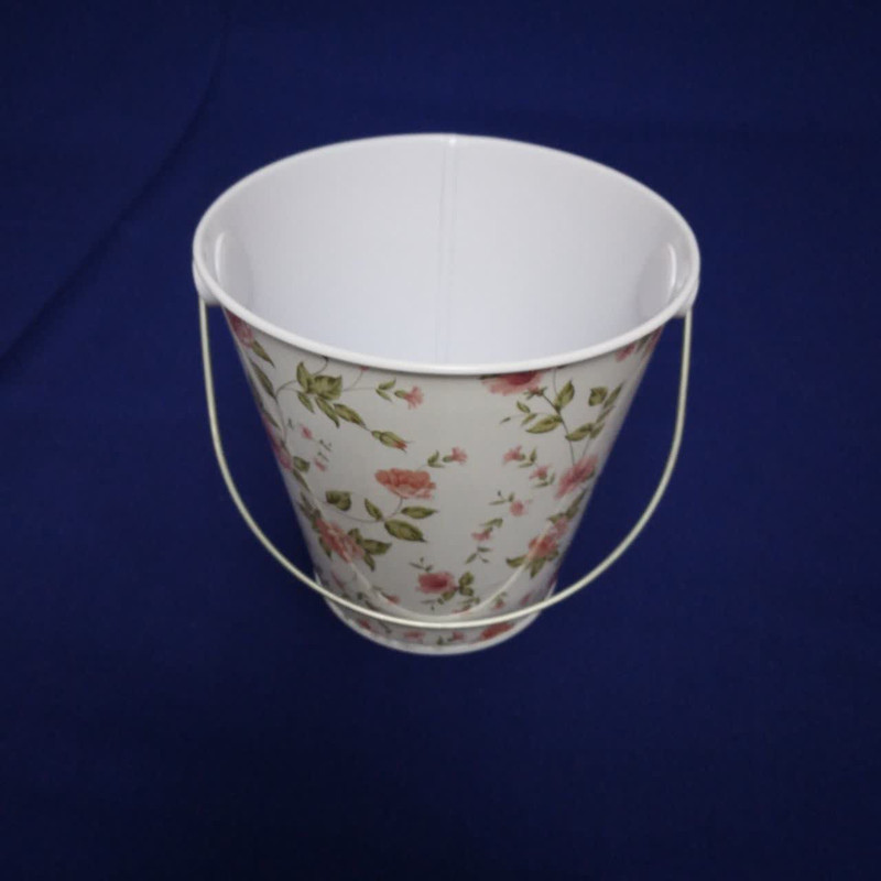 جعبه هدیه مدل سطلی طرح گل کد 05 
