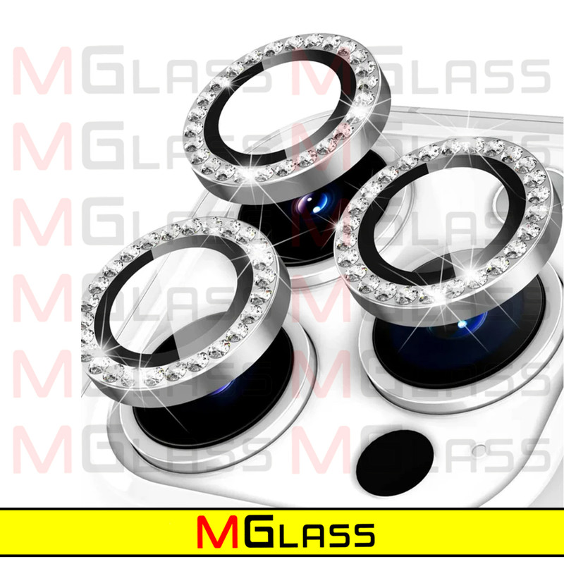 محافظ لنز دوربین ام‌گلس مدل Ring Diamond مناسب برای گوشی موبایل اپل Iphone 13 Pro / 13 Pro max