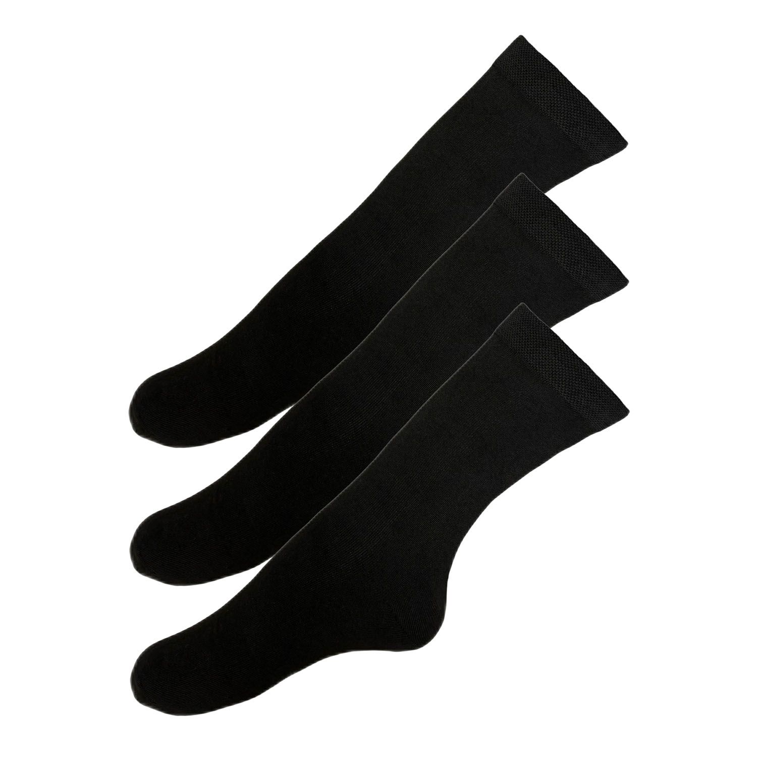 جوراب ساق بلند مردانه کانتکس مدل کلاسیک ساده کد SISBPA3-3 بسته ۳ عددی -  - 1