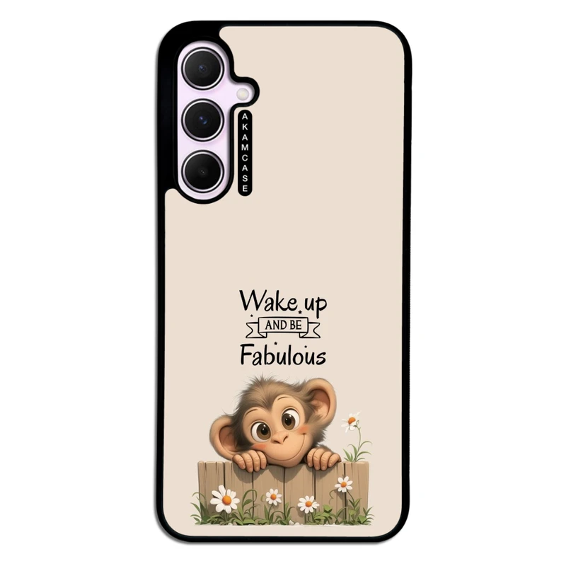 کاور آکام مدل AMC-WSGA35-ANIMALS QOUTES-26 مناسب برای گوشی موبایل سامسونگ Galaxy A35