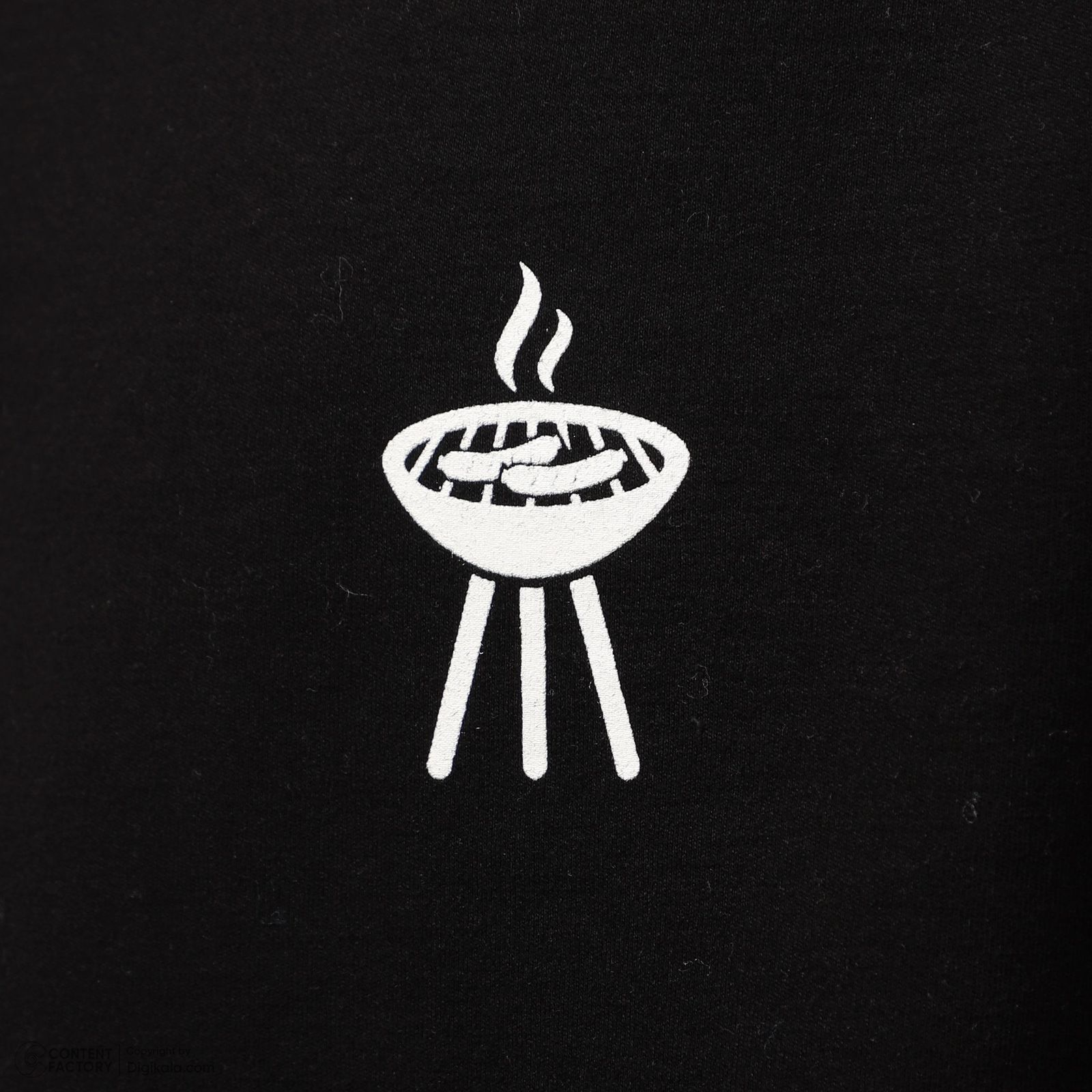 تی شرت آستین کوتاه مردانه ناربن مدل کمپینگ رنگ مشکی -  - 5