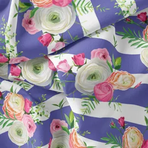 پارچه لباس مدل کرپ حریر طرح گل کد 9156F