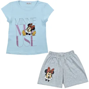 ست تی شرت و شلوارک دخترانه نیروان مدل 2111 -6