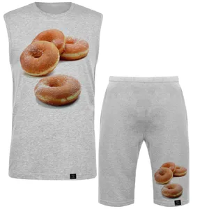 ست تاپ و شلوارک زنانه 27 مدل Doughnut کد MH1416