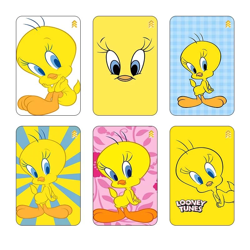 استیکر کارت مدل سام نگار طرح توییتی Tweety کد SP1640 مجموعه 6 عددی