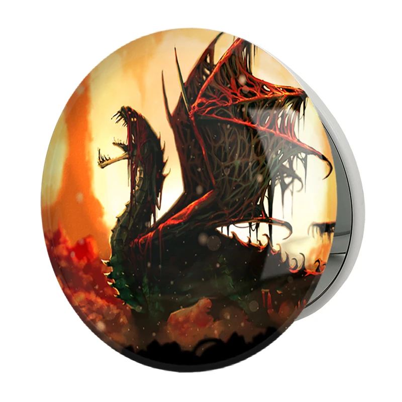 آینه جیبی خندالو طرح بازی شکارچی هیولا (Monster Hunter) مدل تاشو کد 33251