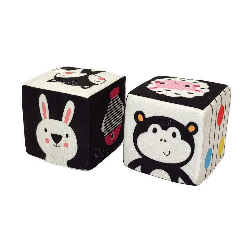 بازی آموزشی انتشارات ماه کوچولو مدل مکعب ابری پارچه ای بسته 2 عددی