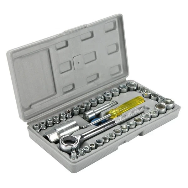 آچار بکس و دسته بکس آیوا مدل as-12580 مجموعه 40 عددی