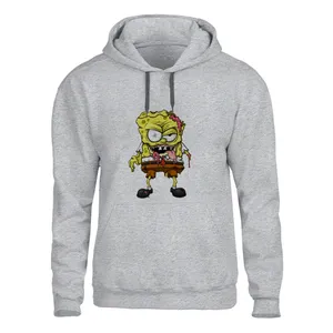 هودی مردانه مدل باب اسفنجی کد35 Z رنگ طوسی