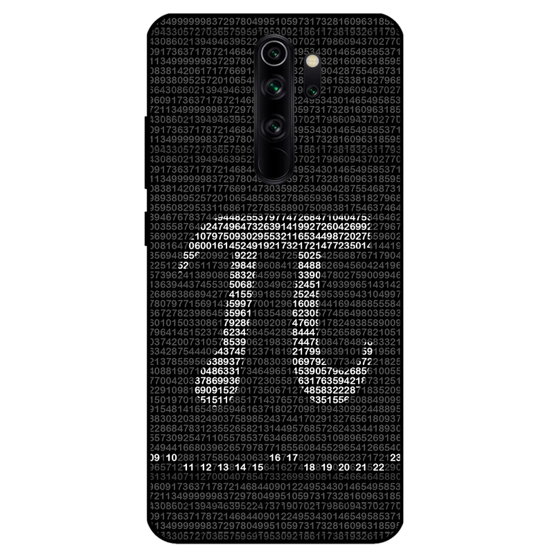 کاور مگافون طرح عدد پی مدل 7240 مناسب برای گوشی موبایل شیائومی Redmi Note 8 Pro