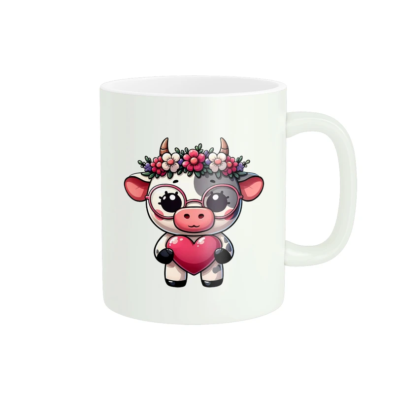 ماگ پاد آفرین مدل عشق طرح کارتونی کیوت کد PM1589