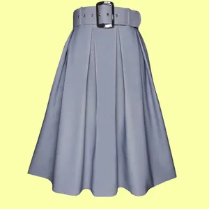دامن زنانه مدل Dmkp370t رنگ طوسی