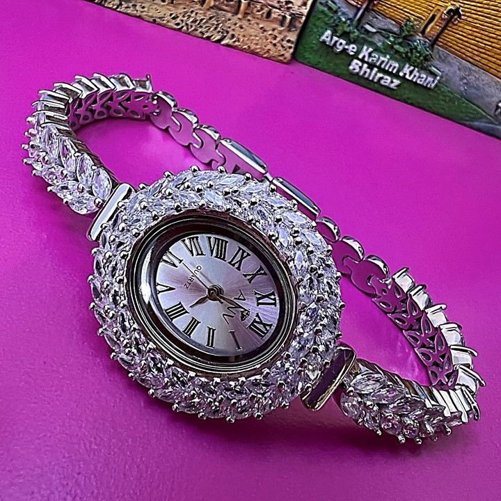 ساعت مچی عقربه ای نقره زنانه ای ان وی کد glsr-261 ساعت مچی عقربه ای نقره زنانه ای ان وی کد glsr-261