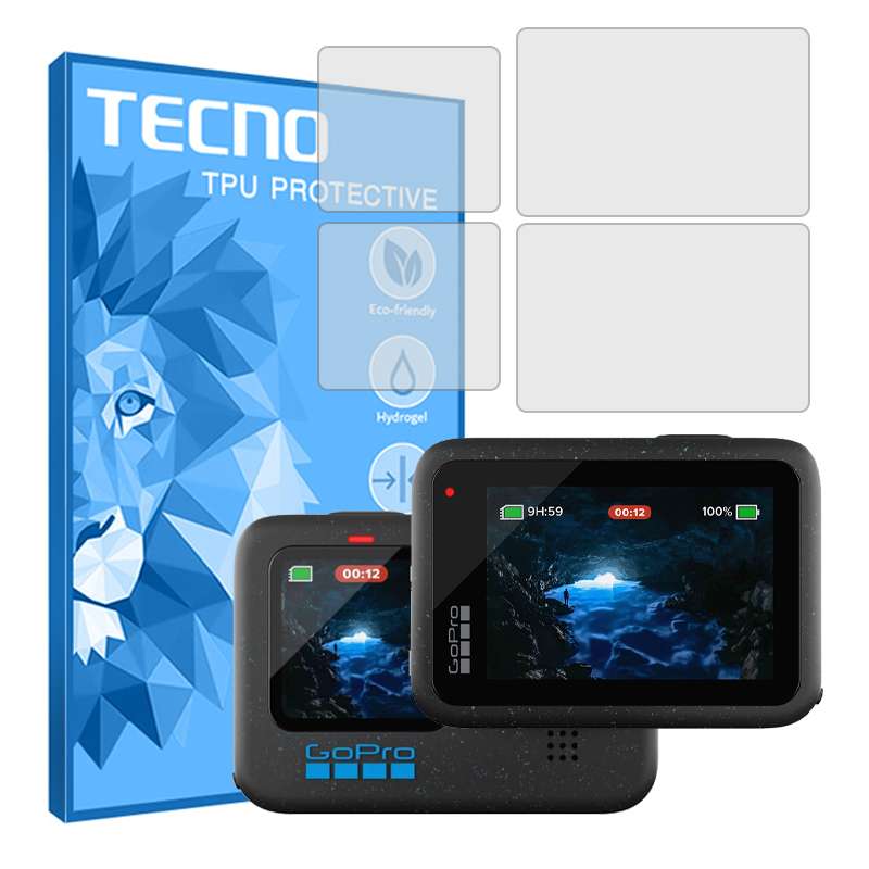 محافظ صفحه نمایش شفاف دوربین تکنو مدل HyGEL مناسب برای دوربین فیلم برداری گوپرو Hero 12 Black بسته دو عددی محافظ صفحه نمایش شفاف دوربین تکنو مدل HyGEL مناسب برای دوربین فیلم برداری گوپرو Hero 12 Black بسته دو عددی
